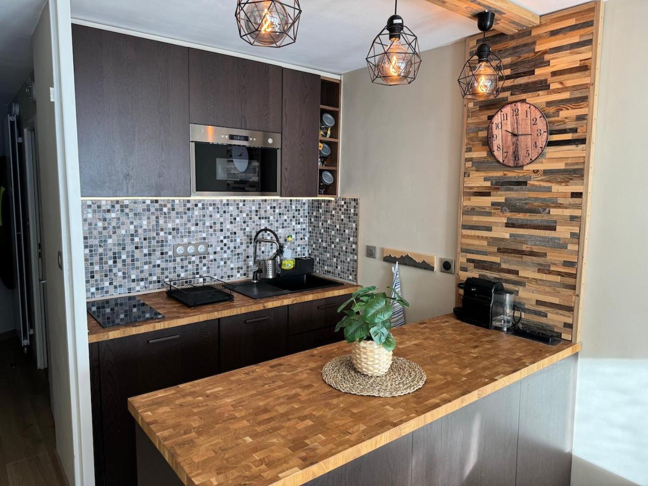 Studio Les Chalmettes 4 Personnes Au Pied Des Pistes Wifi - Balcon - Parking Montgenèvre Dış mekan fotoğraf